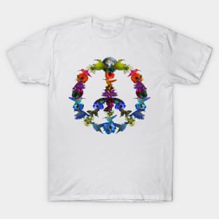 Hummingbird Peace Symbol, Save the Animals T-Shirt